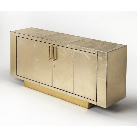 Francois Gold Leather Buffet, 3736350