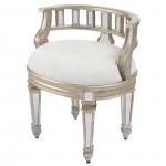 Rebecca Mirrored Vanity Stool, 3762146