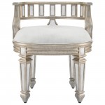 Rebecca Mirrored Vanity Stool, 3762146