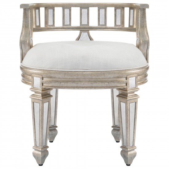 Rebecca Mirrored Vanity Stool, 3762146