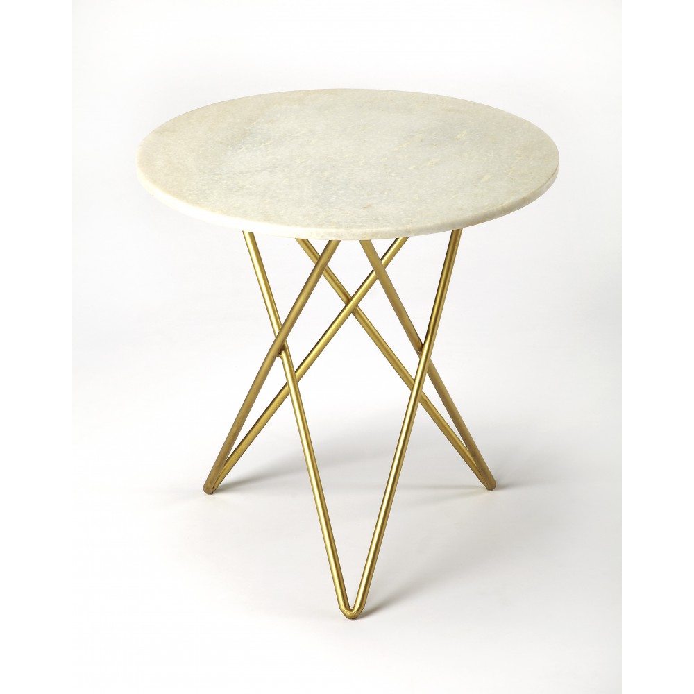 Quantum White Marble Bunching Table, 3775389