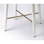 Delridge White & Gold End Table, 3791288