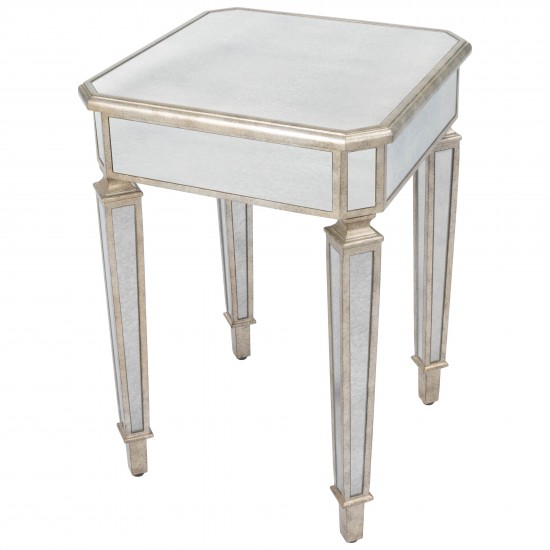 Celeste Mirrored End Table, 3806146