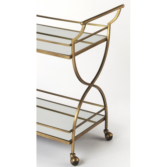 Graci Antique Gold Bar Cart, 3821226