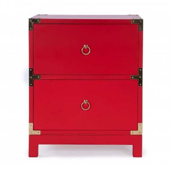 Ardennes Red Campaign Chairside Chest, 3852293