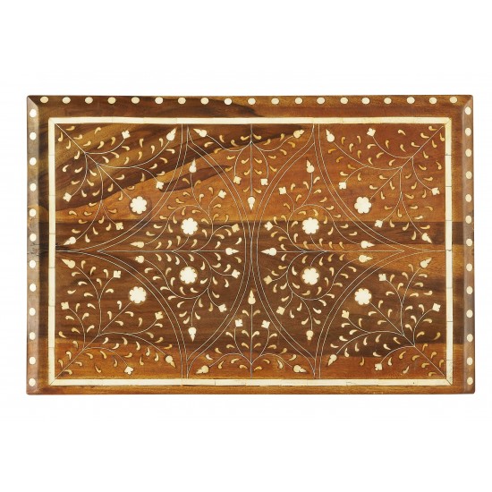 Chevrier Wood & Bone Inlay Accent Chest, 3888338