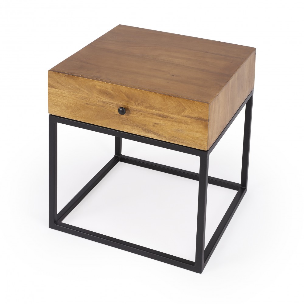 Brixton Iron & Wood End Table, 3898330 Brixton Iron & Wood End Table, 3898330
