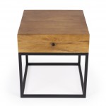 Brixton Iron & Wood End Table, 3898330