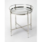 Crosby Metal & Mirror End Table, 3939140