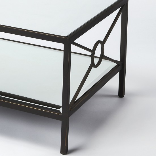 Metropolis Metal & Mirror Coffee Table, 3943025