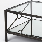 Metropolis Metal & Mirror Coffee Table, 3943025