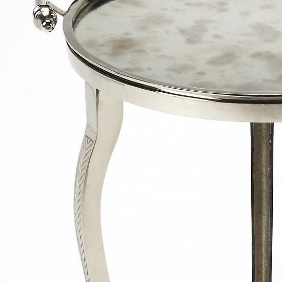 Viola Metal & Mirror End Table, 3947260