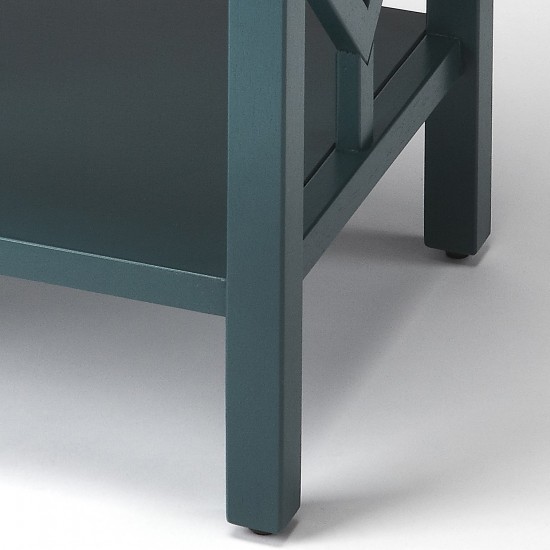 Halcyon Teal End Table, 3954140