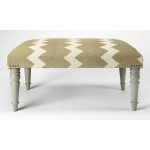 Lucinda Zig Zag Upholstered Cocktail Ottoman, 3957329