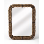 Darby Rectangular Rope Wall Mirror, 3962120