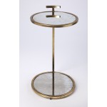 Ciro Gold Metal & Mirror Side Table, 3973384