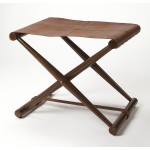 Sutton Leather Folding Stool, 3989140