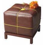 Beecher Leather Bunching Ottoman, 4064260