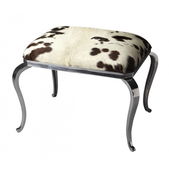 Chantal Hair-On-Hide Ottoman, 4079220