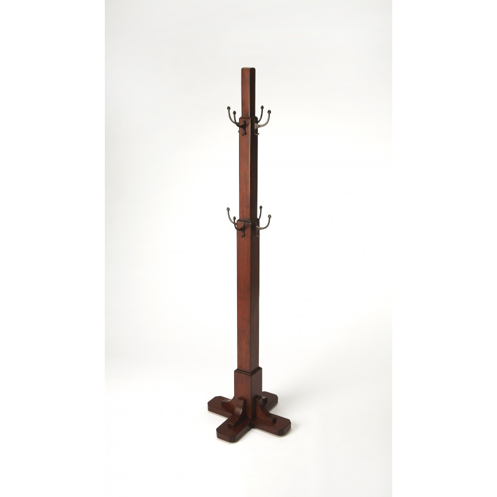 Webster Antique Cherry Coat Rack/Tree, 4114011