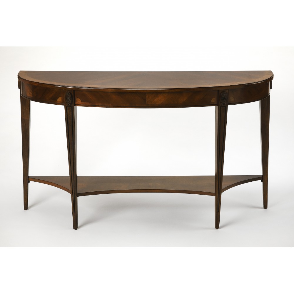 Astor Nutmeg Demilune Console Table, 4146251