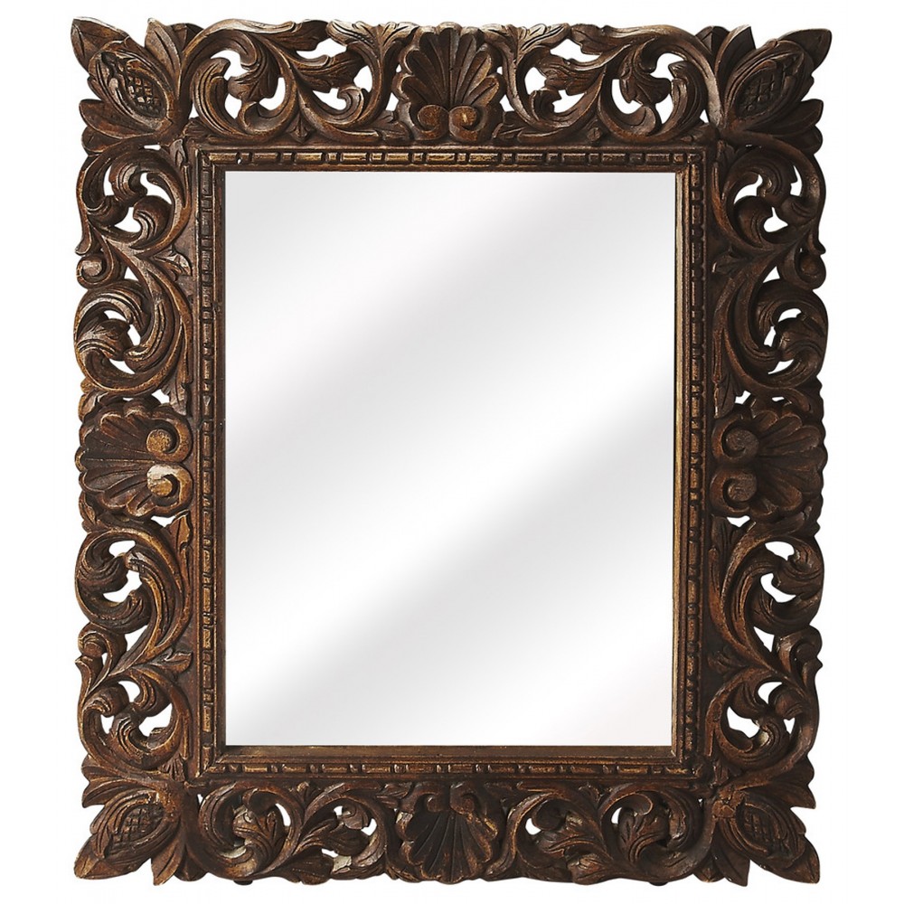 Ferdinand Reclaimed Wood Wall Mirror, 4217290