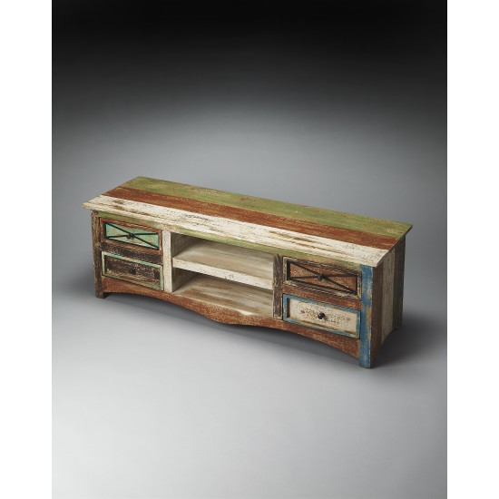 Decatur Recycled Wood Entertainment Console, 4238290