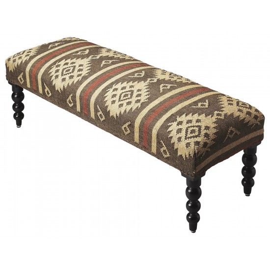 Navajo Jute Upholstered Bench, 4288999