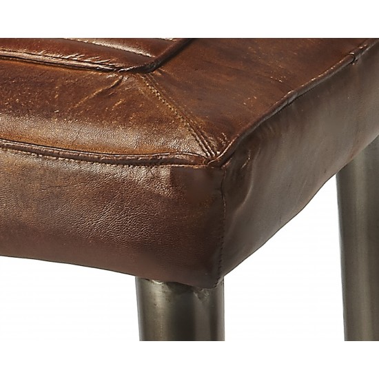 Maxine Leather Bar Stool, 4346344