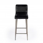 Maxwell Black Leather Bar Stool, 4347034