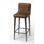 Maxwell Leather Bar Stool, 4347344