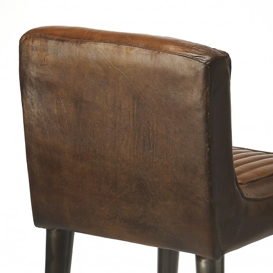 Maxwell Leather Bar Stool, 4347344