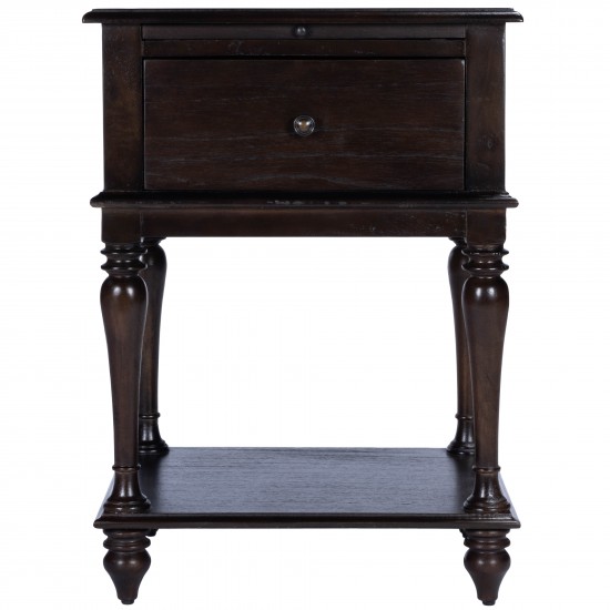 Ashburn Dark Brown Side Table, 4373403