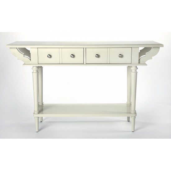 Talia White Console Table, 4375288