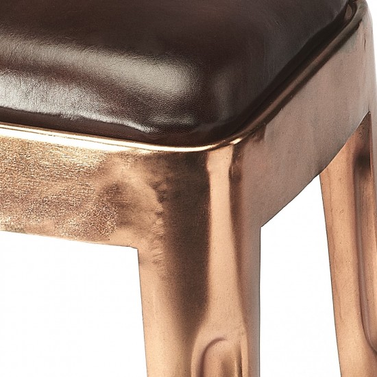 Hatcher Leather Low Stool, 4400344