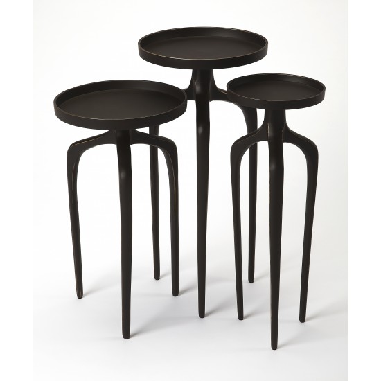 Franco Black Scatter Table Set, 4421295