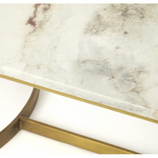 Corsini Marble & Metal Coffee Table, 4446389