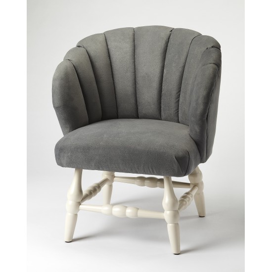 Malcom Gray Velvet Accent Chair, 4492288