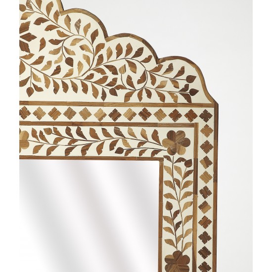 Vivienne Wood & Bone Inlay Mirror, 4499338