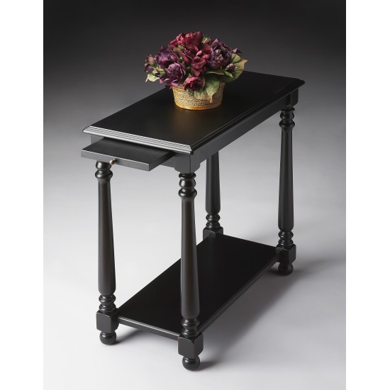 Devane Black Chairside Table, 5017111