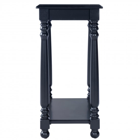 Devane Black Chairside Table, 5017111