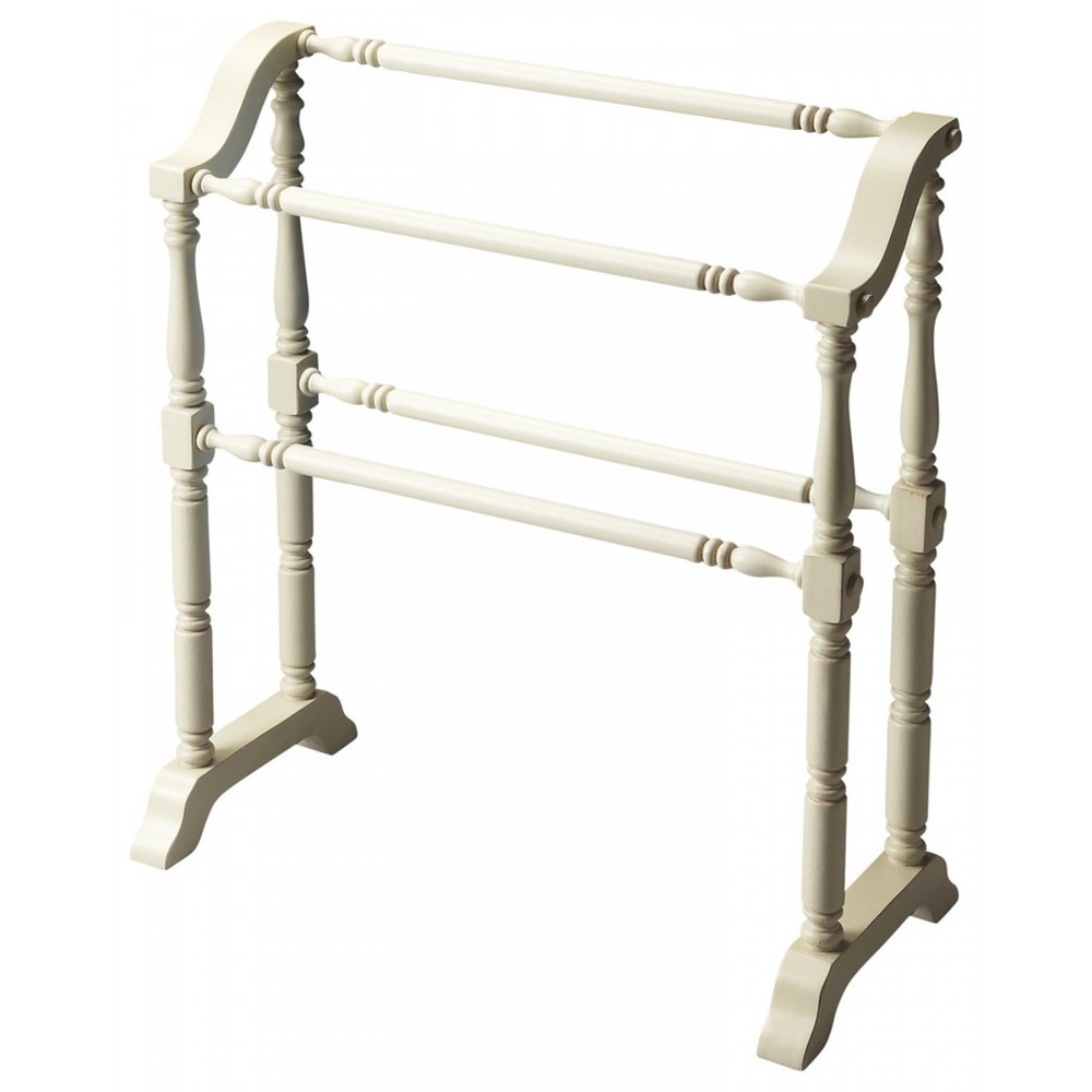 Lillian Cottage White Blanket Rack, 5020222