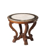 Mabel Fossil Stone Foyer Table, 5026070