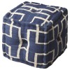 Berkeley Blue Cotton Pouffe, 5103978