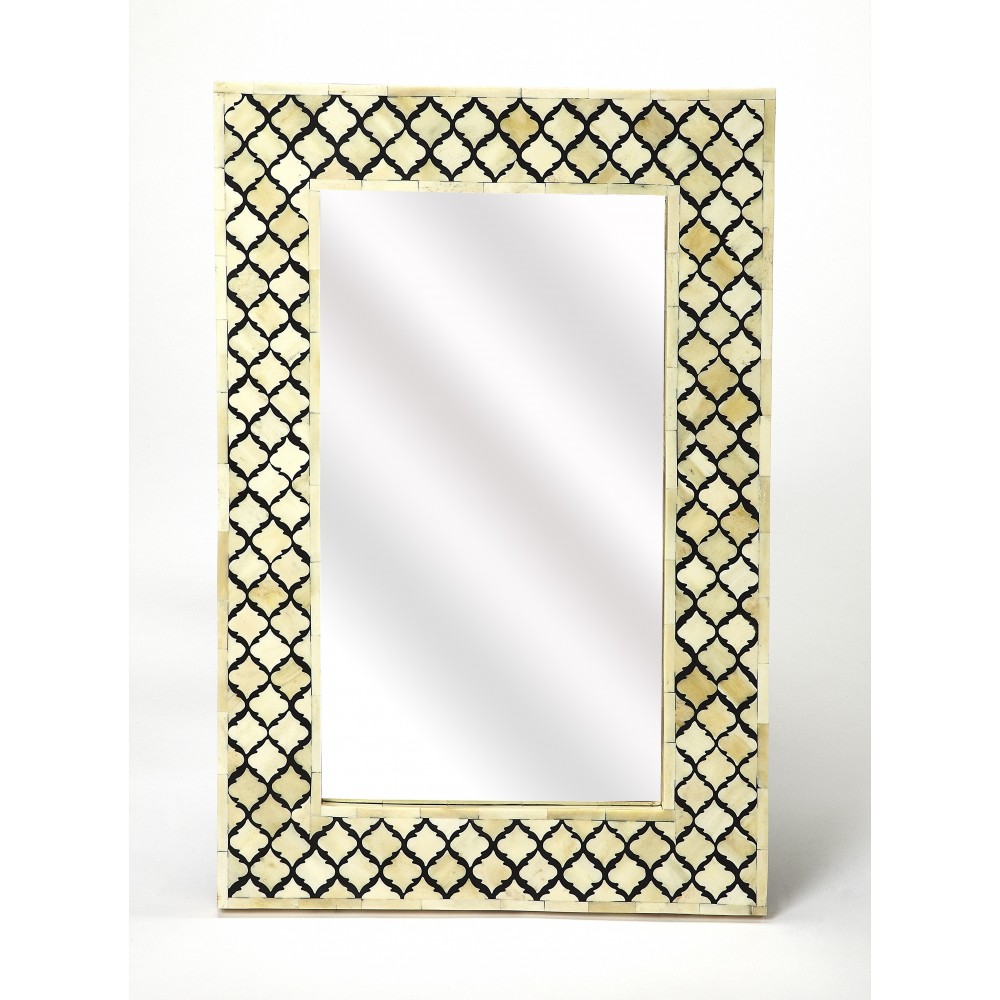 Yasmin Bone Inlay Wall Mirror, 5202318