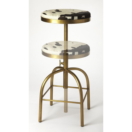 Grogan Hair-On-Hide Barstool, 5238373