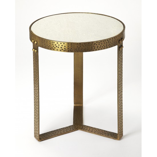 Elton Marble & Metal End Table, 5242389