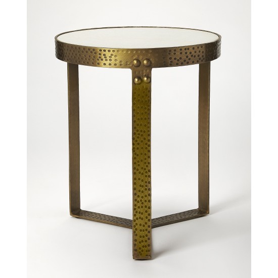 Elton Marble & Metal End Table, 5242389