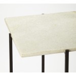 Nigella Square Marble & Metal Accent Table, 5246389