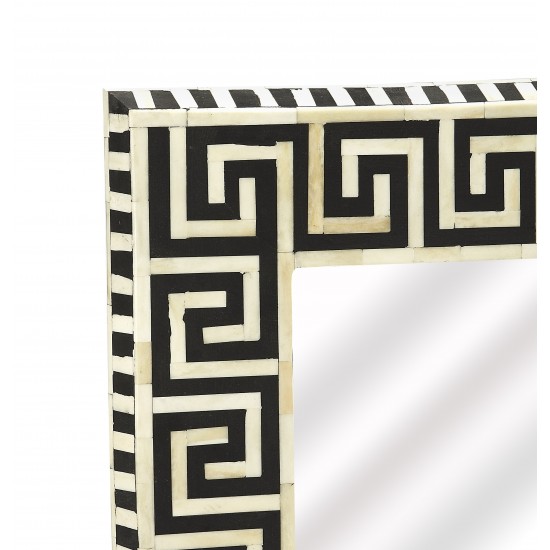 Eternity Black Bone Inlay Wall Mirror, 5267318